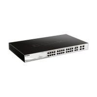 Настраиваемый L2 коммутатор с 24 портами 10/100/1000Base-T и 4 комбо-портами 100/1000Base-T/SFP (24 порта PoE 802.3af/at, PoE-бюджет 370 Вт) D-Link DGS-1210-28MP/F4A