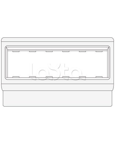 Рамка-суппорт под 6 модулей BRAVA PDA-3BN 80 DKC 10643 в Дзержинске Аксессуары для кабель-канала Pintop.ru