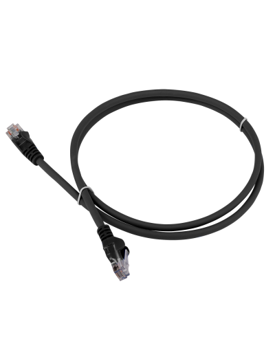 Патч-корд LANMASTER LSZH UTP кат.5e, 0.3 м, черный LANMASTER LAN-PC45/U5E-0.3-BK в Санкт-Петербурге Патчкорды (медные) Pintop.ru